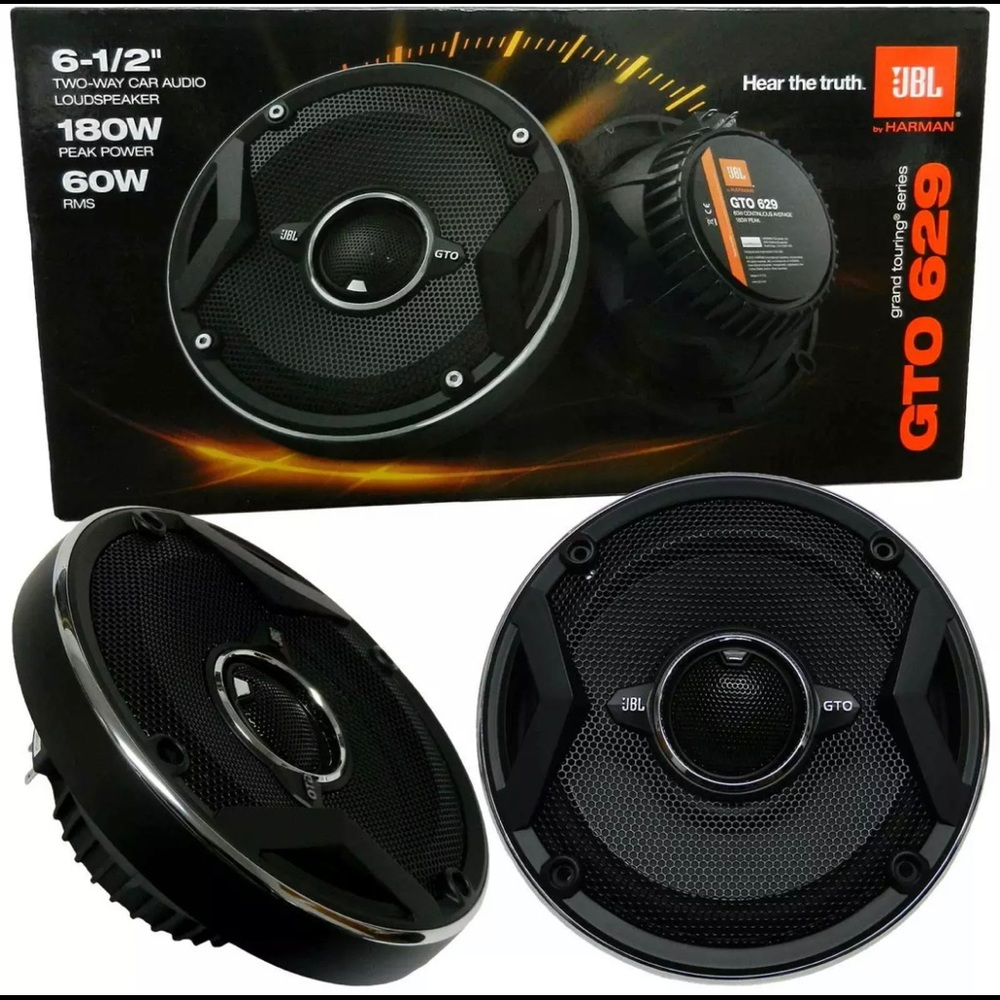JBL GTO629 Premium 6-1/2 INCHES 2 WAY COAXIAL CAR AUDIO LOUD HIGH END SPEAKERS